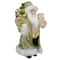 12" St. Patrick's Irish Standing Santa Claus Christmas Figure with Teddy Bear and Gift Bag